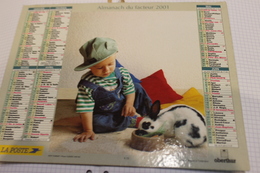 Delcampe - ALMANACH DU FACTEUR Calendrier Des Postes 2016, SEINE-MARITIME, JEUNES ANIMAUX ET ENFANTS Sur Carton Dur. 2 Photos. - Grossformat : 2001-...