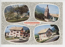 Vacheresse Multivues Hotel Restaurant "Plein Soleil" Et "Au Petit Chez Soi" église, Vue Générale - Vacheresse