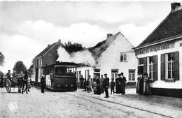 Het Oud Zandtapijt Rond 1900 Geboortehuis A. Callebaut Hekelgem - Stoomtram - Affligem