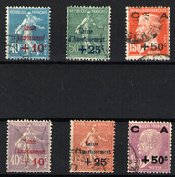 Francia Nº 246/51. Año 1927/8 - Used Stamps