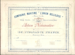 COMPAGNIE MARITIME . UNION BELLILOISE - Navy