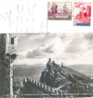 AK  "San Marino - Torre Dalla Rocca"  (Columbus)           1953 - Storia Postale