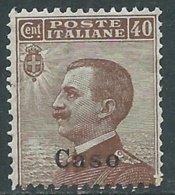 1912 EGEO CASO EFFIGIE 40 CENT MNH ** - RA26-2 - Ägäis (Caso)