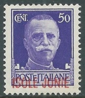 1941 ISOLE JONIE EFFIGIE 50 CENT MNH ** - RA26 - Islas Jónicas