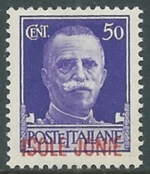 1941 ISOLE JONIE EFFIGIE 50 CENT MNH ** - RA26 - Isole Ionie