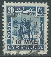 1951 LIBIA REGNO TRIPOLITANIA USATO 10 MAL SU 20 M - RA28 - Libia