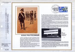 " ECOLE POLYTECHNIQUE " Sur Feuillet CEF 1er Jour De 1977. N° YT 1936. Parfait état. - Militaria