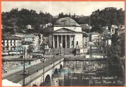 ITALIA - ITALY - ITALIE - 1966 - 20 Michelangiolesca - Torino, Ponte Vittorio Emanuele I E La Gran Madre Di Dio - Viaggi - Bruggen