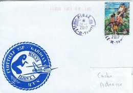 13069  Flottille 25F De L'Aéronavale à TAHITI - POLYNÉSIE - 2017 - Lettres & Documents