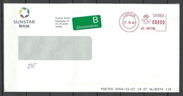 SWEDEN 2004 Franco Frankostempel Freistempel Meter Cancel Commercial Cover Sunstar Butler - Covers & Documents