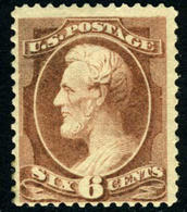 US #208a  Mint O.g. NH (never Hinged)  6c Lincoln From 1882 - Unused Stamps