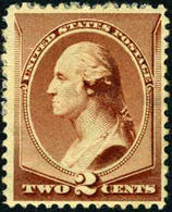 US #210 VF  Mint Hinged 2c George Washington  From 1883 - Neufs