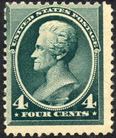 US #211  Mint Hinged 4c Hamilton  From 1883 - Neufs