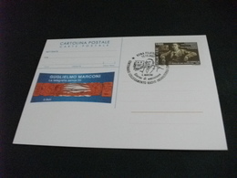 CARTOLINA POSTALE G MARCONI 100° COLLEGAMENTO RADIO INGHILTERRA CANADA G. BELLI - Nobelprijs