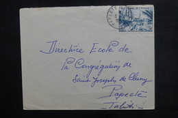 OCÉANIE - Enveloppe De Papeete Pour Papeete En 1957, Affranchissement Plaisant - L 38247 - Covers & Documents