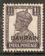 BAHRAIN 1942 - 1945 1½a SG 43 FINE USED Cat £8.50 - Bahrain (...-1965)