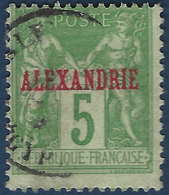 France Colonies Alexandrie N°6 5c Type II Oblitéré TTB - Usados