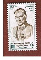 EGITTO (EGYPT) - SG 1450  - 1981 . ATATURK, STATESMAN       - USED ° - Used Stamps