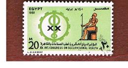 EGITTO (EGYPT) - SG 1454  - 1981  INT.   MEDICAL CONGRESS     - USED ° - Used Stamps