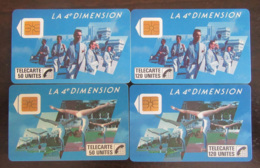 4 Télécartes 4e Dimension F36, F37, F38, F39 - 50U Et 120U - 4 N° PE 1005, 1024, 1041, 1056 - 1988