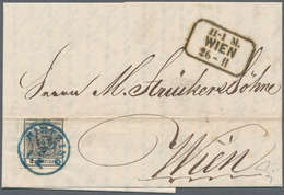 Österreich: 1850/1854, 2 Kreuzer Tiefschwarz, Maschinenpapier Type IIIa, Farbfrisch, Allseits Gut Ge - Neufs
