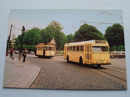 Rue ROYALE Koningstraat TROYLEYBUS 6023 & TRAM 1763 Brussel ( Thill ) Anno 19?? ( Voir / Zie Photo )  ! - Trasporto Pubblico Stradale