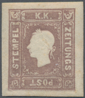 Österreich: 1858/1859, (1.05 Kr Dunkellila) Ungebraucht Mit Originalgummi Und Kleinen Anhaftungen, K - Neufs