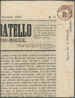 Österreich: 1859, (1,05 Kreuzer) Lila Zeitungsmarke, Type II, Farb- Und Prägefrisch, Allseits Breitr - Neufs