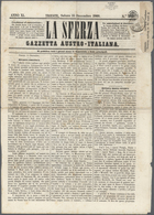 Österreich: 1860, Zeitungsmarke 1,05 Kr. In Besserer Farbe Grau, Allseits Breit/überrandiges Kabinet - Neufs