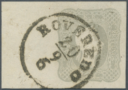 Österreich: 1861, (1,05 Kreuzer) Grau Zeitungsmarke, Linkes Randstück (16 Mm), Sonst Dreiseitig Brei - Ongebruikt