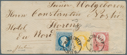 Österreich: 1867, 10 Kr. Dunkelblau Und 2 Kr. Gelb, Beide Grober Druck, Und Ungarn Freimarken-Ausgab - Nuevos