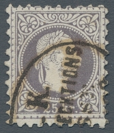 Österreich: 1867, "25 Kr. Grau", Farbfrischer Wert Mit Sauberer Entwertung, Gepr. Rismondo BPP Mit T - Unused Stamps