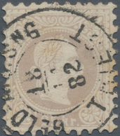 Österreich: 1867. 25 Kr, Feiner Druck, Gut Zentriert, Schöner, Zentrischer Teilabschlag "GELD-ANWEIS - Ongebruikt
