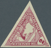 Österreich: 1916, 2 H Merkurkopf Ungezähnt, Postfrisch In Unsignierter Prachterhaltung, Foto-Kurzbef - Ungebraucht