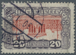 Österreich: 1919/1921, Freimarken "Parlamentsgebäude", 20 Kr. Dunkelviolettgrau/dunkelbräunlichrot M - Unused Stamps