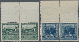 Österreich: 1923, 100-1000 Kr Landeshauptstädte Komplett In Postfrischen Oberrand-Paaren, Einheitlic - Nuevos