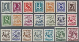 Österreich: 1925-1927, Ziffernserie 1 Groschen Bis 2 Schilling Von 21 Werten Komplett (inkl. 4 Gr) U - Unused Stamps