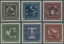 Österreich: 1926, Nibelungensage Ungezähnt, Komplett 6 Werte Postfrisch In Unsignierter Top-Erhaltun - Unused Stamps