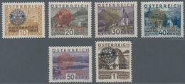 Österreich: 1931, "Kongress Von Rotary International", Kompletter Postfrischer Unsignierter Satz Von - Unused Stamps