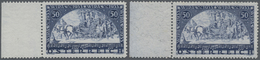 Österreich: 1933, Wipa, Normales Und Faserpapier, Zwei Werte Je Vom Linken Bogenrand, Postfrisch, Un - Neufs