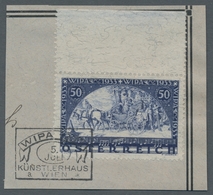 Österreich: 1933, WIPA Faserpapier, Oberrandstück Mit SStpl.,tadellos,Mi.650,- - Nuovi