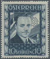 Österreich: 1936, 10 S Dollfuß Postfrisch In Unsignierter Prachterhaltung, Fotoattest Soecknick BPP - Unused Stamps