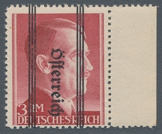 Österreich: 1945, "3 Mk. Mit Kopfstehendem Doppelaufdruck, Davon Einer Als Blindaufdruck", Postfrisc - Nuevos
