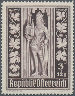 Österreich: 1946, Stephansdom, Komplette Serie Von Zehn Werten Je Als Probedruck In Abweichenden Far - Ungebraucht