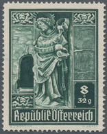 Österreich: 1946, 8 Gr. + 32 Gr. "Stephansdom", Probedruck In Verausgabter Farbe, Linienzähnung 14½, - Ungebraucht