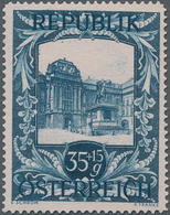 Österreich: 1947, 35 Gr. + 15 Gr. "Kunstausstellung", 18 (meist) Verschiedene Farbproben In Linienzä - Ongebruikt