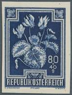 Österreich: 1948, 80 G Alpenveilchen Für Den Anti-Tuberkulose-Fonds, Nur Stichtiefdruck Ungezähnt Oh - Unused Stamps
