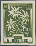 Österreich: 1948, 1.40 S Edelweiß Für Den Anti-Tuberkulose-Fonds, Nur Stichtiefdruck Ungezähnt Ohne - Ungebraucht