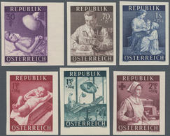 Österreich: 30 G Bis 2.40 S Gesundheitsfürsorge Ungezähnt, Alle 6 Werte Tadellos Postfrisch Und Brei - Unused Stamps