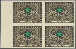 Österreich: 1954. Esperantobewegung In Österreich, 50 Jahre, Mit Der Abart "Ungezähnt" Im Postfrisch - Unused Stamps